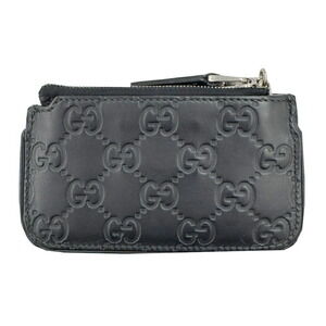 GUCCI Guccissima Leather Coin Wallet Chain Keychain